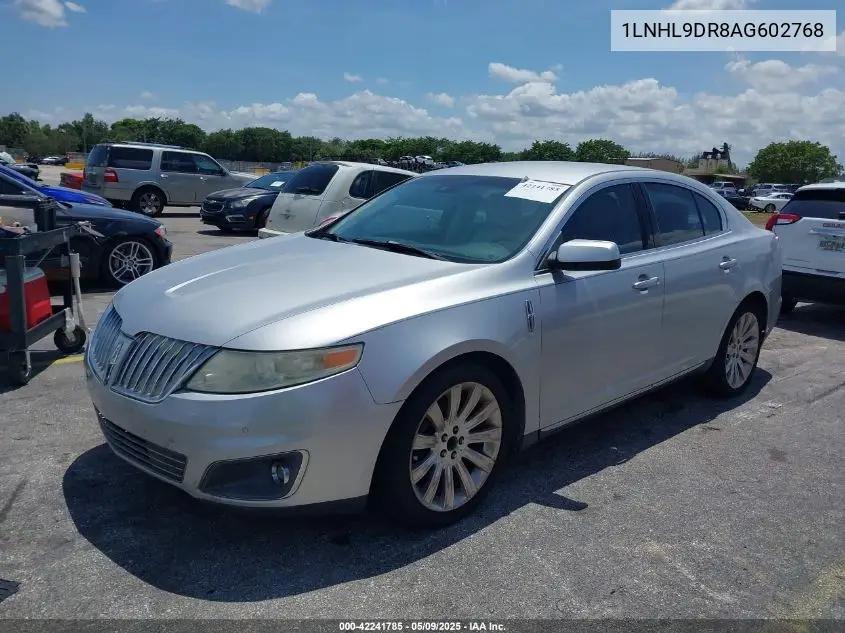 2010 Lincoln Mks VIN: 1LNHL9DR8AG602768 Lot: 42241785