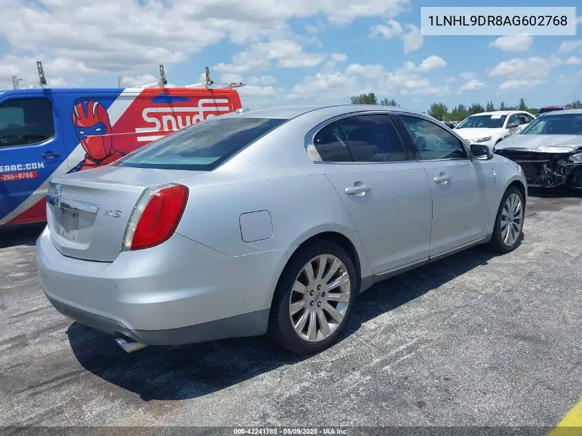 2010 Lincoln Mks VIN: 1LNHL9DR8AG602768 Lot: 42241785