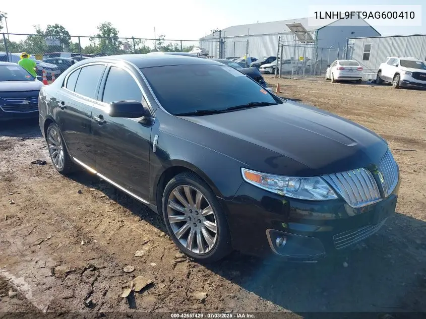 2010 Lincoln Mks Ecoboost VIN: 1LNHL9FT9AG600410 Lot: 42657429