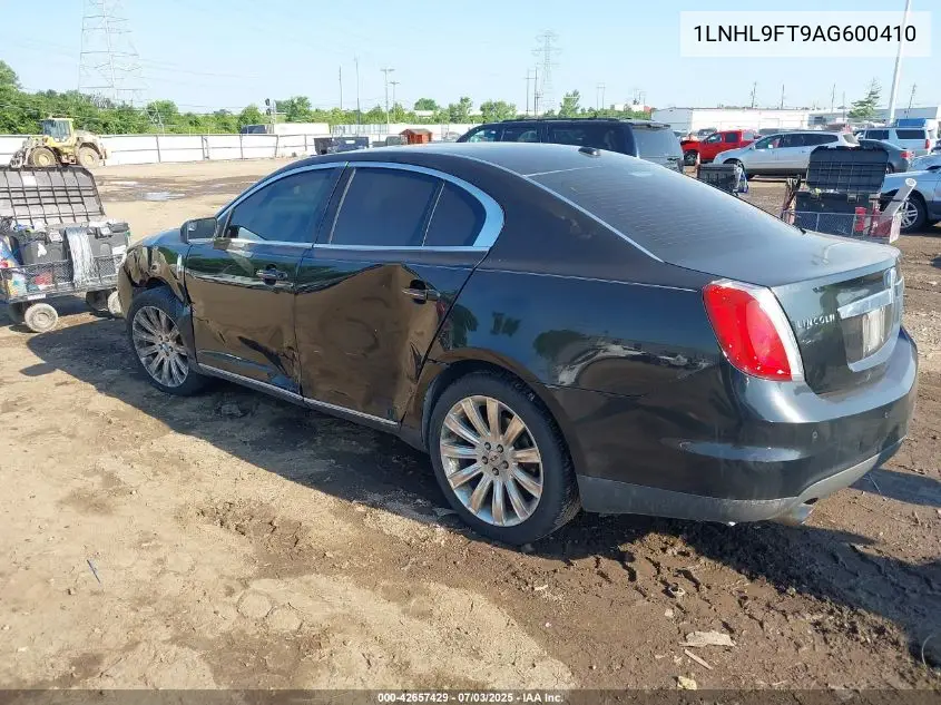 2010 Lincoln Mks Ecoboost VIN: 1LNHL9FT9AG600410 Lot: 42657429