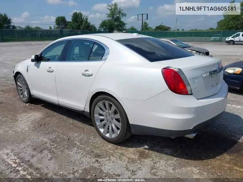 2010 Lincoln Mks Ecoboost VIN: 1LNHL9FT1AG605181 Lot: 42754396