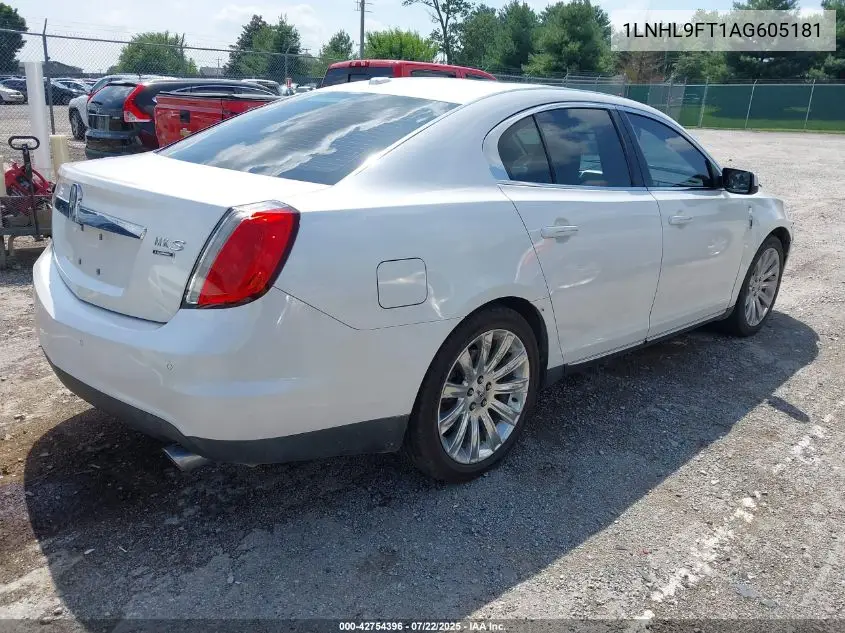 2010 Lincoln Mks Ecoboost VIN: 1LNHL9FT1AG605181 Lot: 42754396