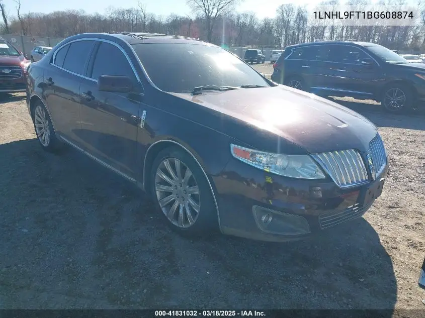 2011 Lincoln Mks Ecoboost VIN: 1LNHL9FT1BG608874 Lot: 41831032