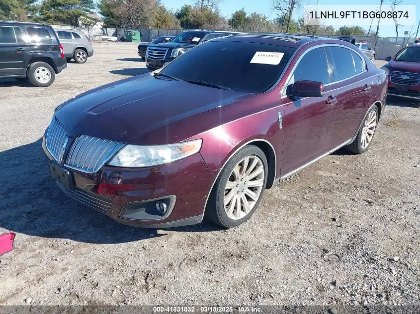 2011 Lincoln Mks Ecoboost VIN: 1LNHL9FT1BG608874 Lot: 41831032