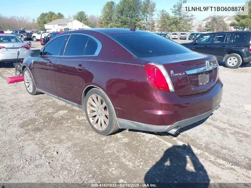 2011 Lincoln Mks Ecoboost VIN: 1LNHL9FT1BG608874 Lot: 41831032