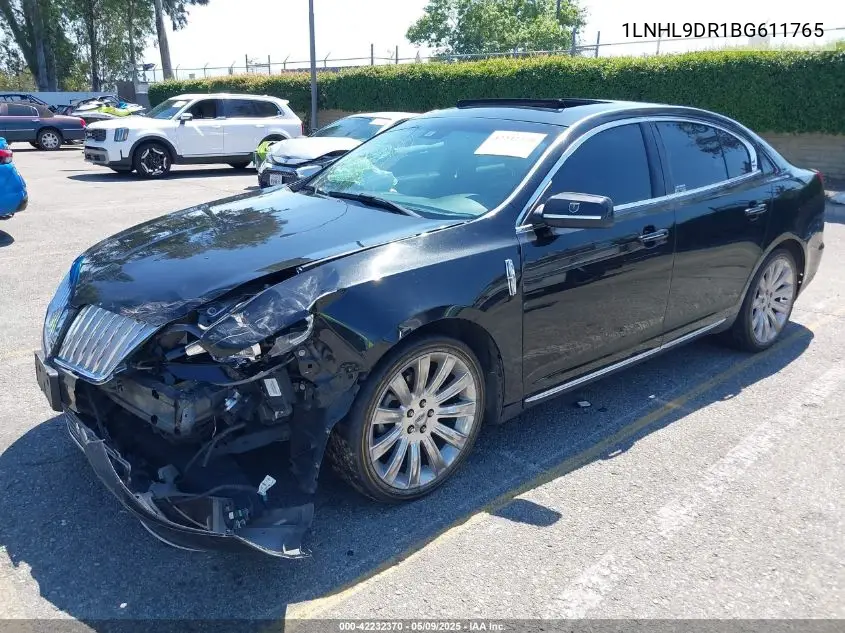 2011 Lincoln Mks VIN: 1LNHL9DR1BG611765 Lot: 42232370