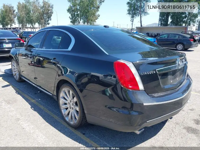 2011 Lincoln Mks VIN: 1LNHL9DR1BG611765 Lot: 42232370