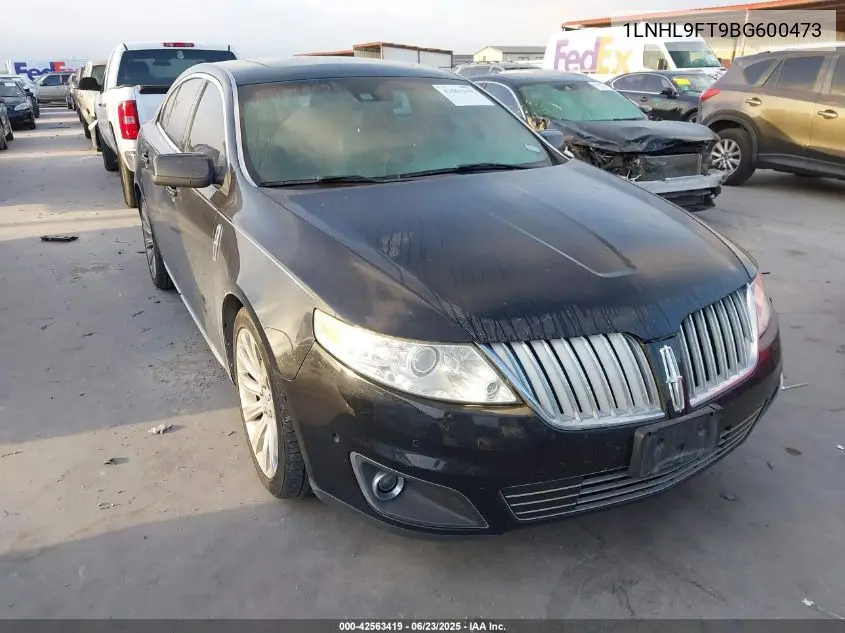 2011 Lincoln Mks Ecoboost VIN: 1LNHL9FT9BG600473 Lot: 42563419
