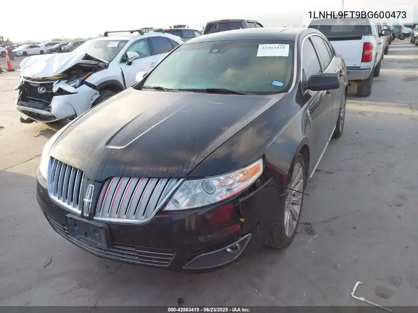2011 Lincoln Mks Ecoboost VIN: 1LNHL9FT9BG600473 Lot: 42563419