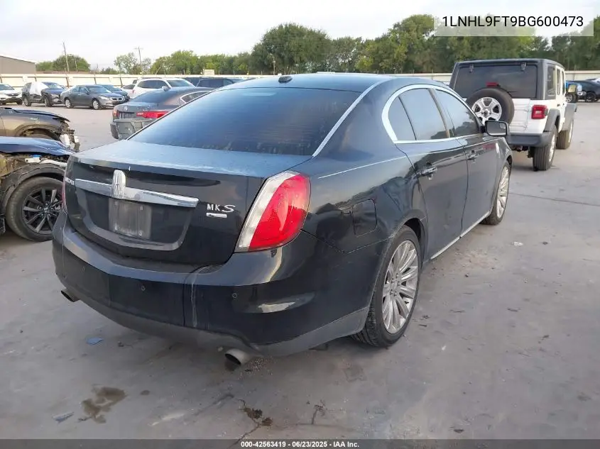 2011 Lincoln Mks Ecoboost VIN: 1LNHL9FT9BG600473 Lot: 42563419