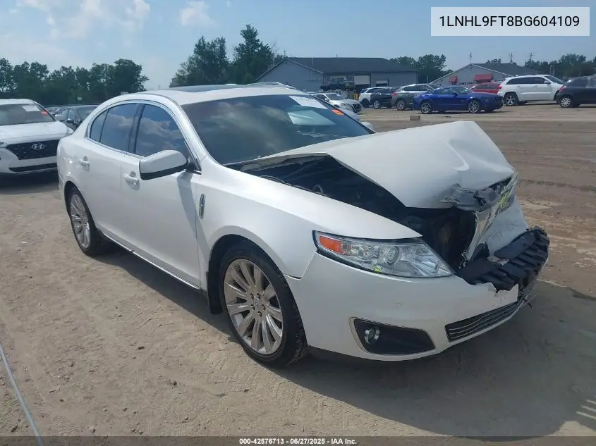 2011 Lincoln Mks Ecoboost VIN: 1LNHL9FT8BG604109 Lot: 42576713