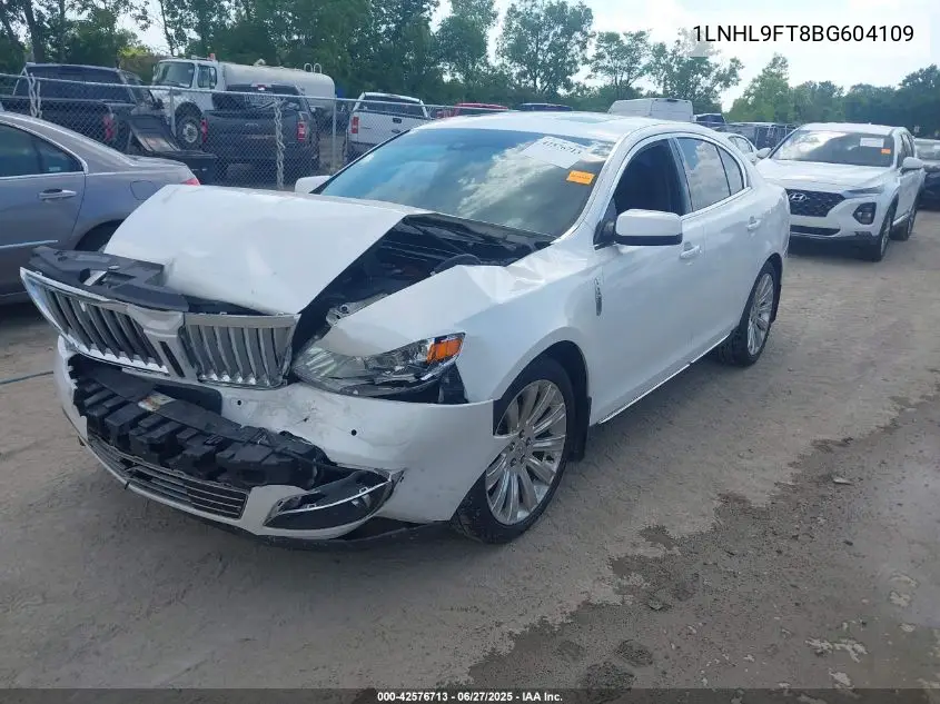 2011 Lincoln Mks Ecoboost VIN: 1LNHL9FT8BG604109 Lot: 42576713