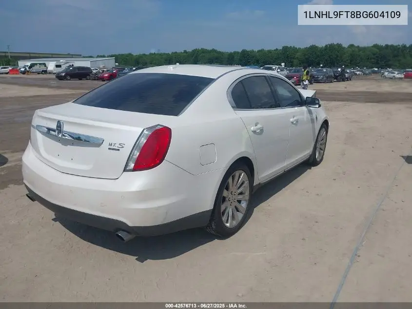 2011 Lincoln Mks Ecoboost VIN: 1LNHL9FT8BG604109 Lot: 42576713