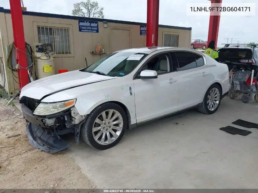 2011 Lincoln Mks Ecoboost VIN: 1LNHL9FT2BG604171 Lot: 42622745