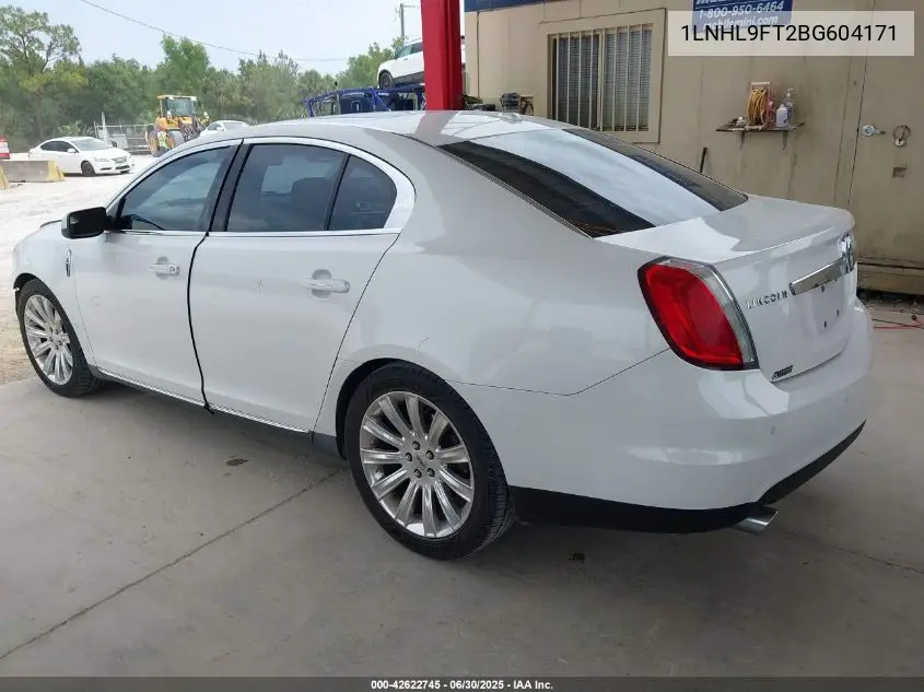 2011 Lincoln Mks Ecoboost VIN: 1LNHL9FT2BG604171 Lot: 42622745