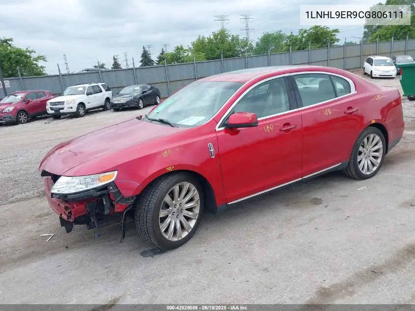 2012 Lincoln Mks VIN: 1LNHL9ER9CG806111 Lot: 42525056