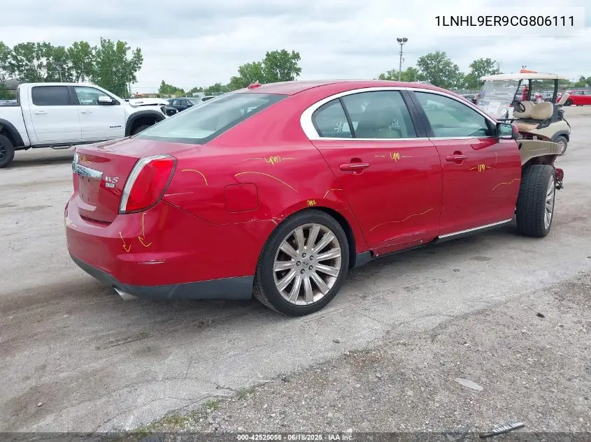 2012 Lincoln Mks VIN: 1LNHL9ER9CG806111 Lot: 42525056
