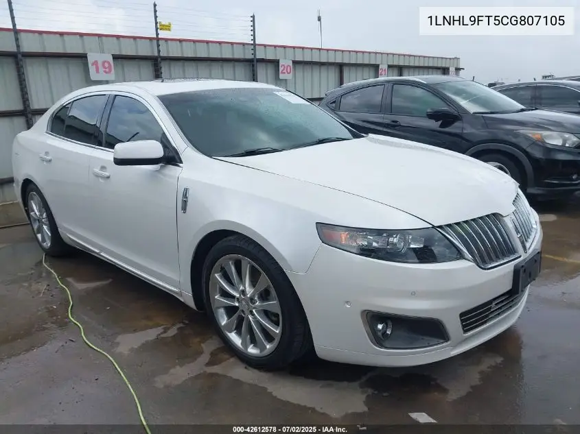 2012 Lincoln Mks Ecoboost VIN: 1LNHL9FT5CG807105 Lot: 42612578