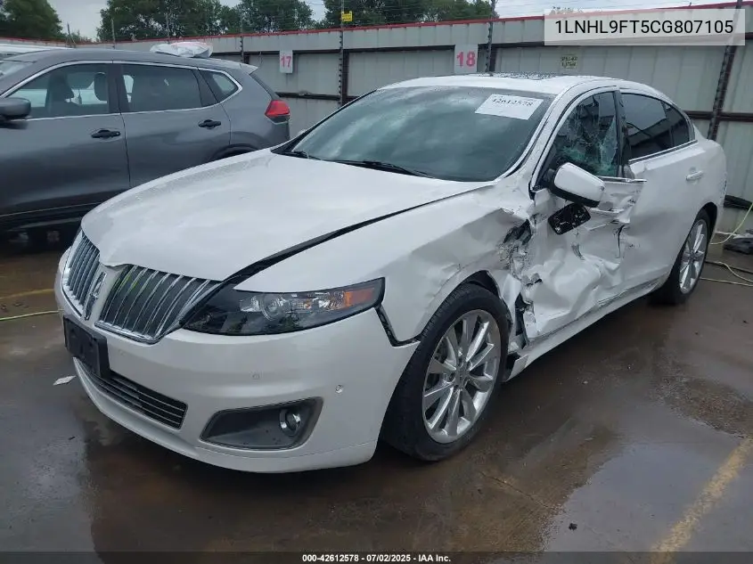 2012 Lincoln Mks Ecoboost VIN: 1LNHL9FT5CG807105 Lot: 42612578