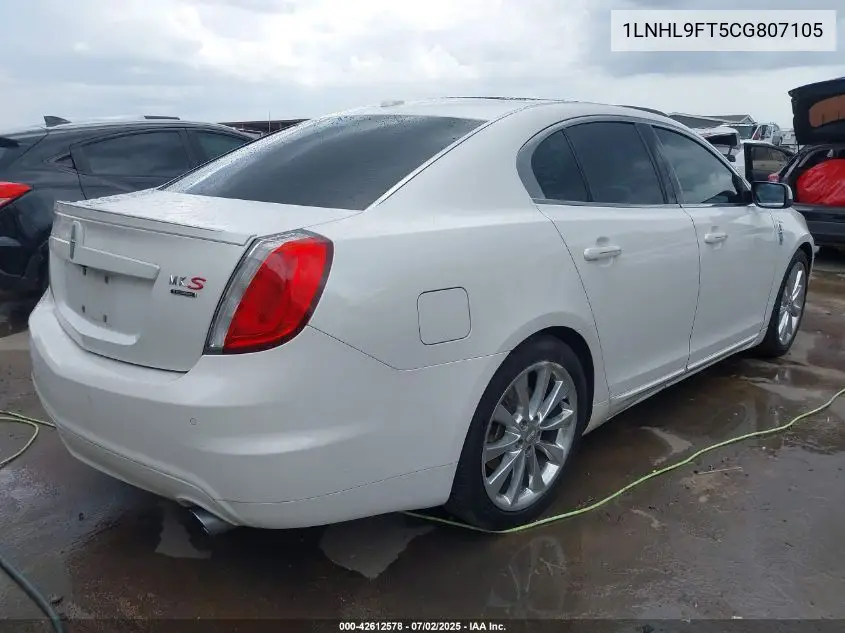 2012 Lincoln Mks Ecoboost VIN: 1LNHL9FT5CG807105 Lot: 42612578