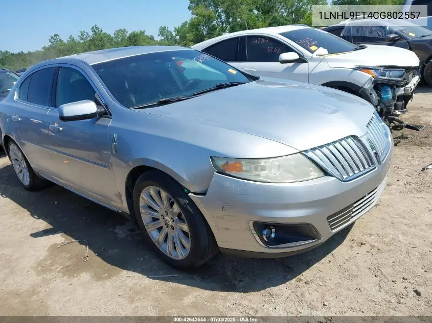 2012 Lincoln Mks Ecoboost VIN: 1LNHL9FT4CG802557 Lot: 42642544
