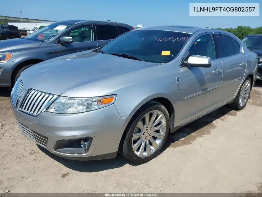 2012 Lincoln Mks Ecoboost VIN: 1LNHL9FT4CG802557 Lot: 42642544