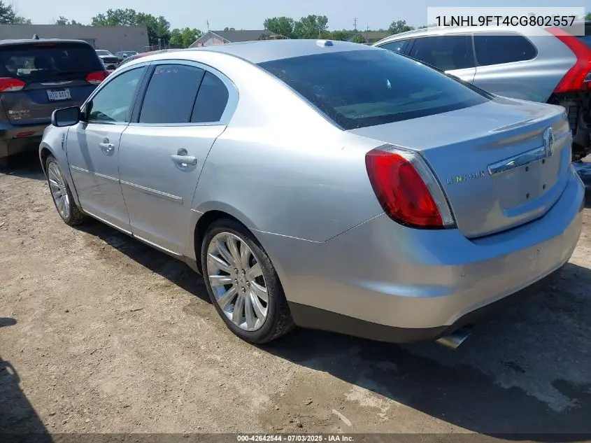 2012 Lincoln Mks Ecoboost VIN: 1LNHL9FT4CG802557 Lot: 42642544