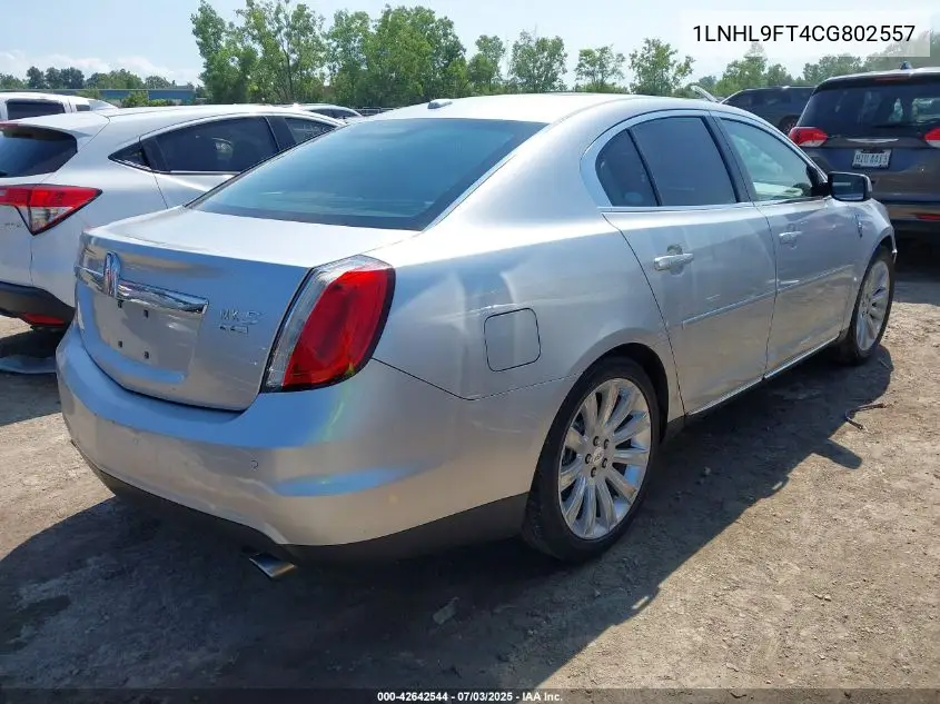 2012 Lincoln Mks Ecoboost VIN: 1LNHL9FT4CG802557 Lot: 42642544