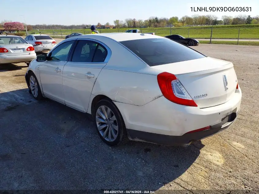2013 Lincoln Mks VIN: 1LNHL9DK9DG603631 Lot: 42021741