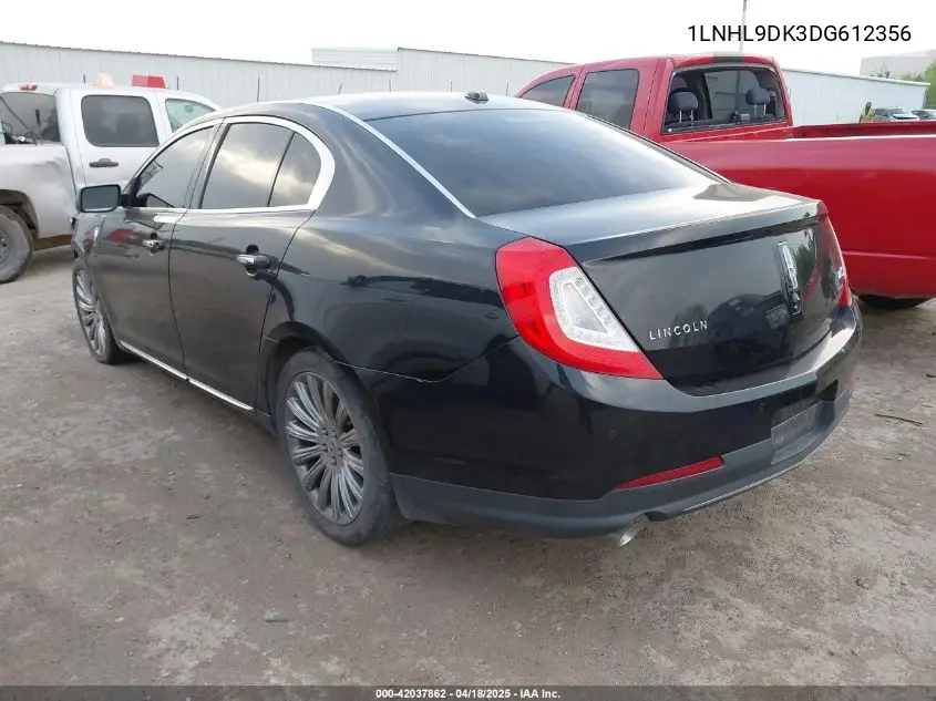 2013 Lincoln Mks VIN: 1LNHL9DK3DG612356 Lot: 42037862