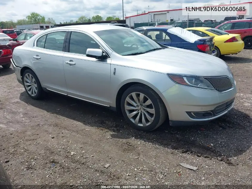 2013 Lincoln Mks VIN: 1LNHL9DK6DG600685 Lot: 42171998