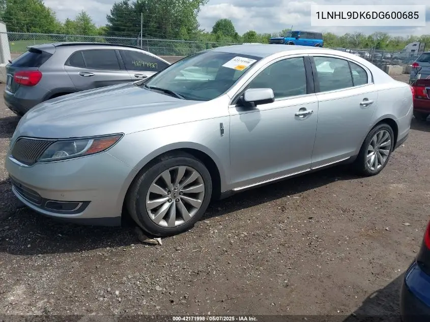 2013 Lincoln Mks VIN: 1LNHL9DK6DG600685 Lot: 42171998