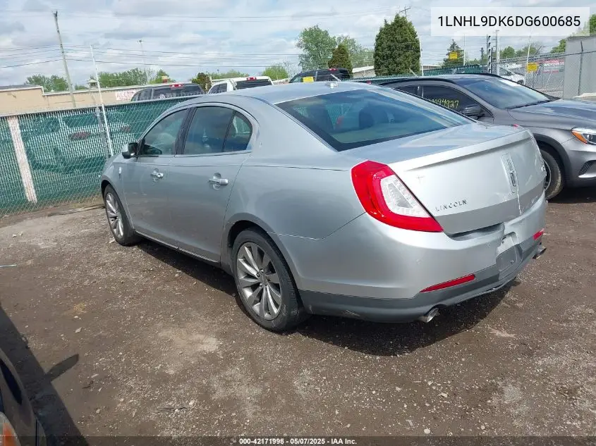 2013 Lincoln Mks VIN: 1LNHL9DK6DG600685 Lot: 42171998