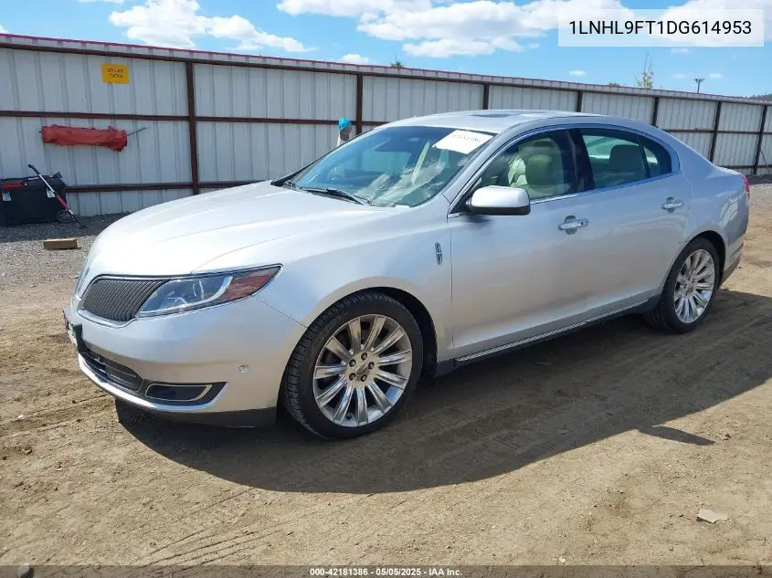 2013 Lincoln Mks Ecoboost VIN: 1LNHL9FT1DG614953 Lot: 42181386