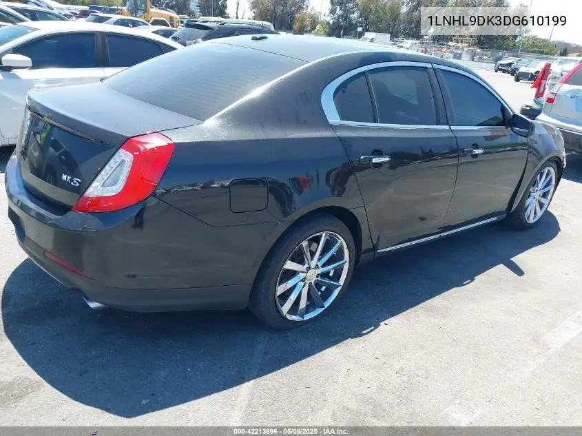 2013 Lincoln Mks VIN: 1LNHL9DK3DG610199 Lot: 42213896