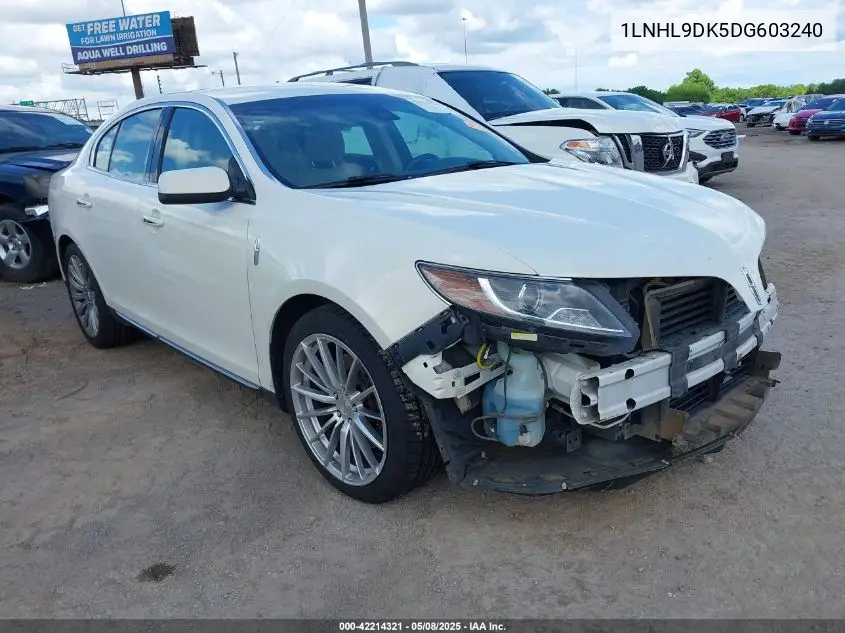 2013 Lincoln Mks VIN: 1LNHL9DK5DG603240 Lot: 42214321