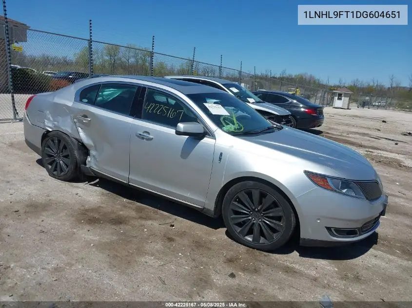 2013 Lincoln Mks Ecoboost VIN: 1LNHL9FT1DG604651 Lot: 42225167
