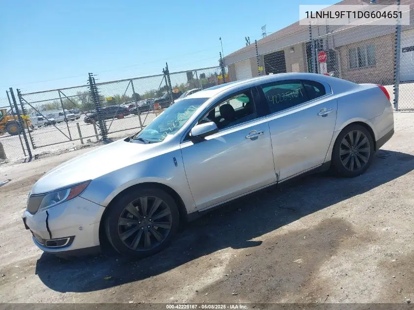 2013 Lincoln Mks Ecoboost VIN: 1LNHL9FT1DG604651 Lot: 42225167