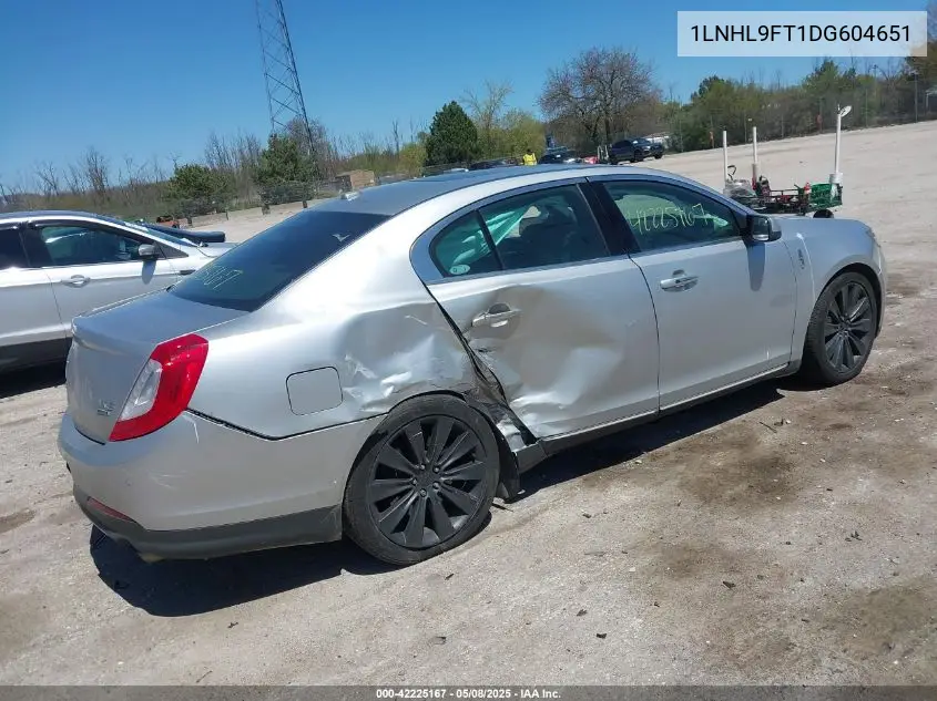 2013 Lincoln Mks Ecoboost VIN: 1LNHL9FT1DG604651 Lot: 42225167