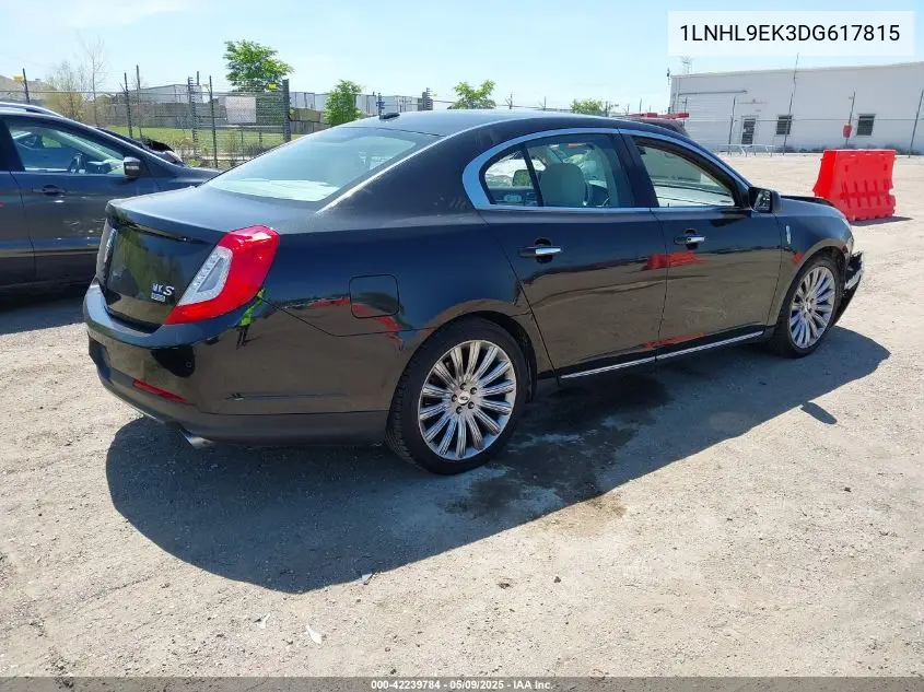 2013 Lincoln Mks VIN: 1LNHL9EK3DG617815 Lot: 42239784