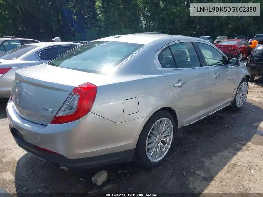 2013 Lincoln Mks VIN: 1LNHL9DK5DG602380 Lot: 42442113