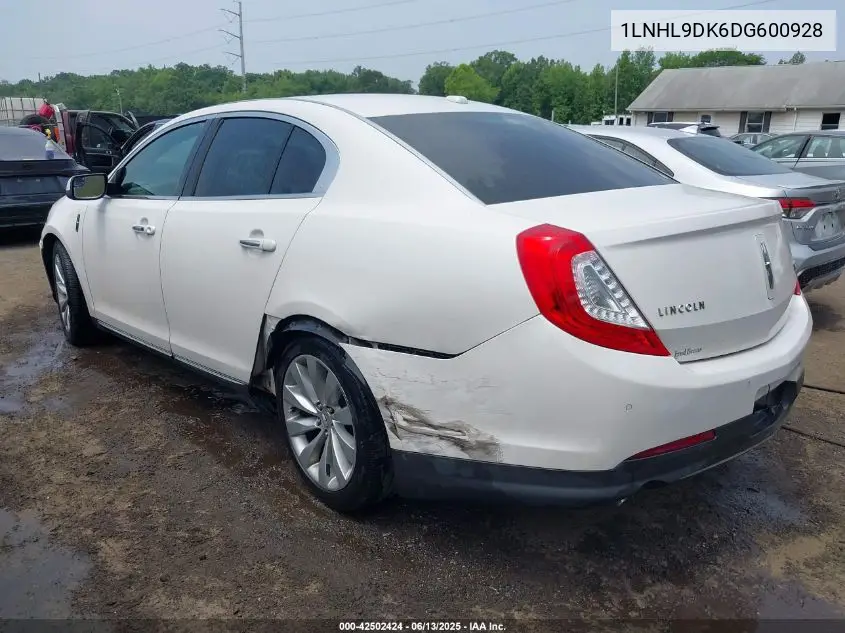 2013 Lincoln Mks VIN: 1LNHL9DK6DG600928 Lot: 42502424