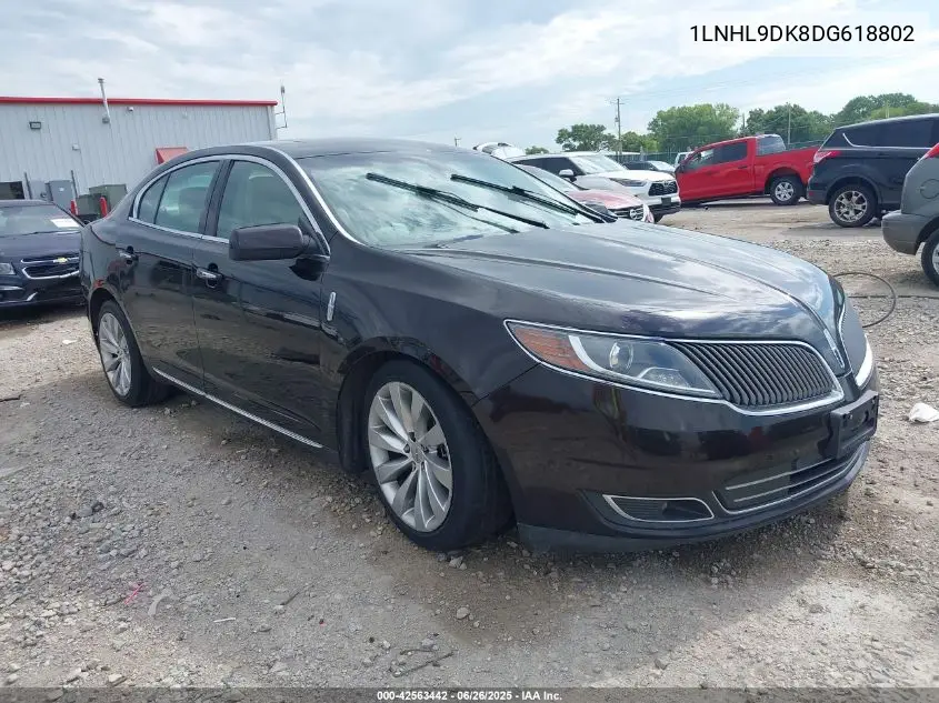 2013 Lincoln Mks VIN: 1LNHL9DK8DG618802 Lot: 42563442