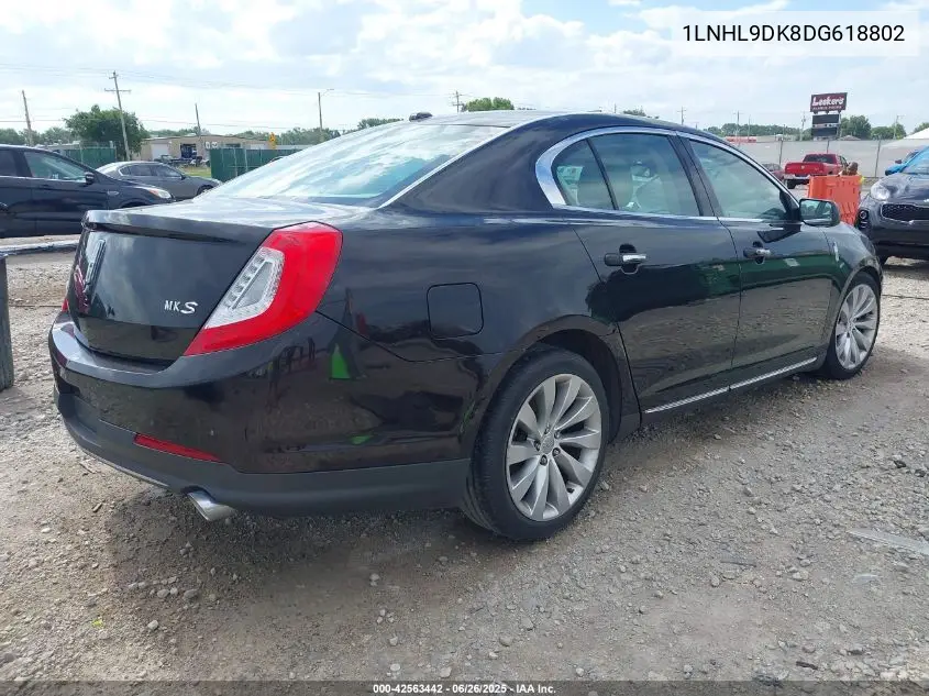 2013 Lincoln Mks VIN: 1LNHL9DK8DG618802 Lot: 42563442