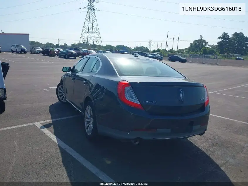 2013 Lincoln Mks VIN: 1LNHL9DK3DG616018 Lot: 42820475