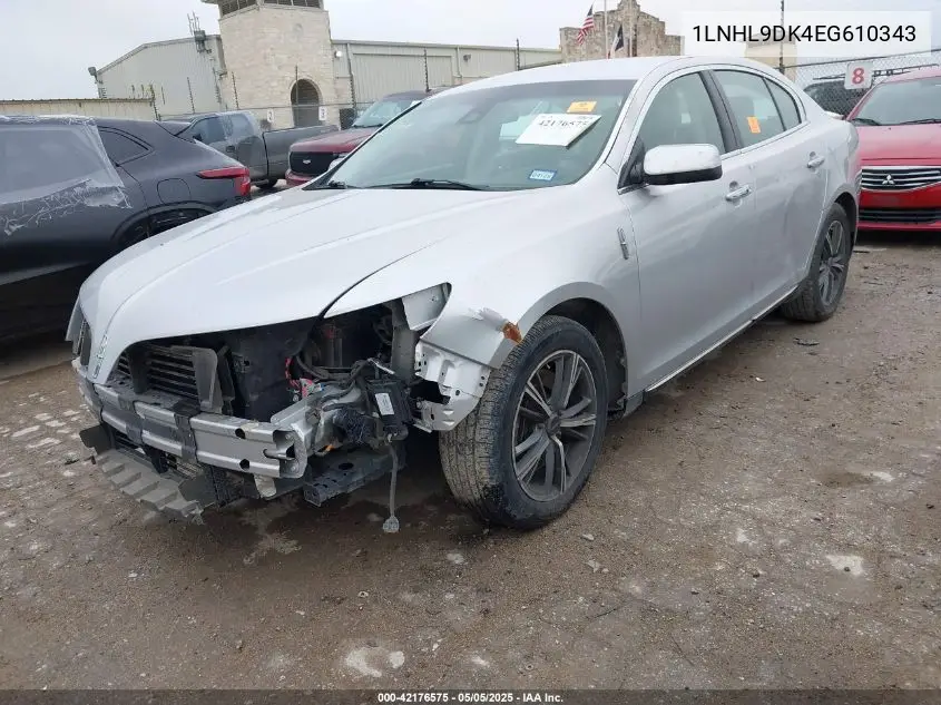 2014 Lincoln Mks VIN: 1LNHL9DK4EG610343 Lot: 42176575