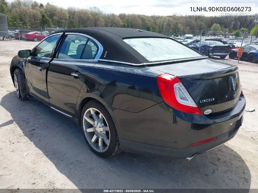 2014 Lincoln Mks VIN: 1LNHL9DK0EG606273 Lot: 42178523