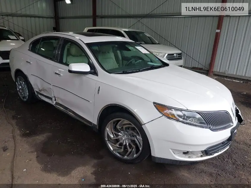 2014 Lincoln Mks VIN: 1LNHL9EK6EG610049 Lot: 42438806