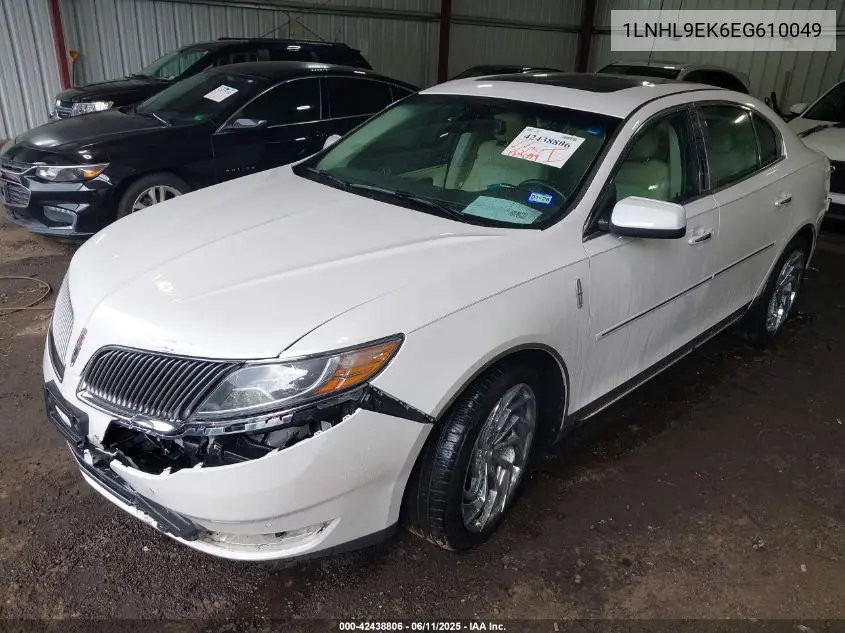 2014 Lincoln Mks VIN: 1LNHL9EK6EG610049 Lot: 42438806