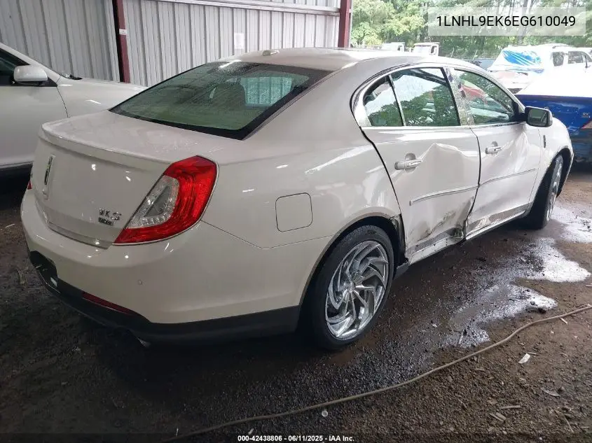 2014 Lincoln Mks VIN: 1LNHL9EK6EG610049 Lot: 42438806